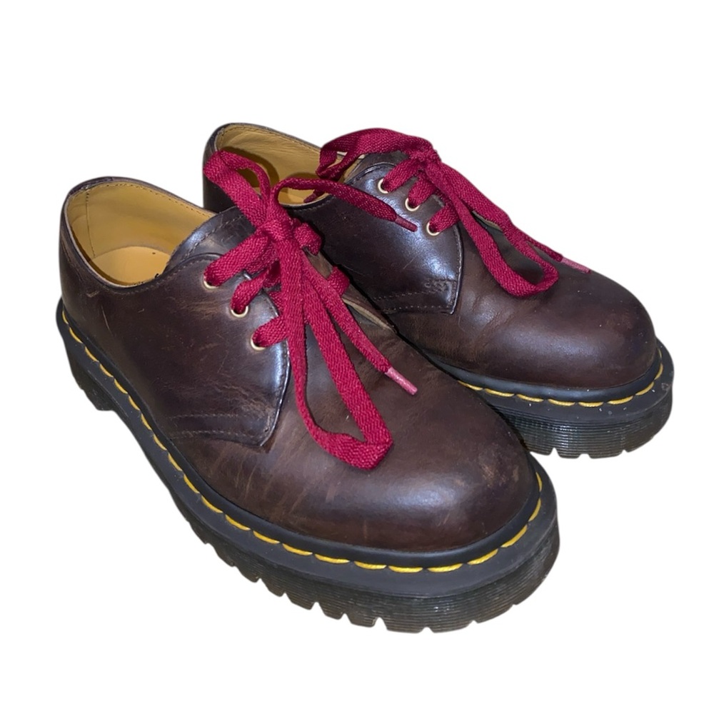 Dr. Martens Brown Leather Bex Crazy Horse Oxfords